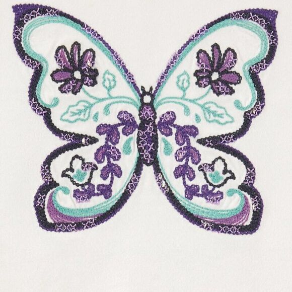 Girls OshKosh Butterfly Sequin Long Sleeve Top Shirt 3T New - Picture 2 of 2